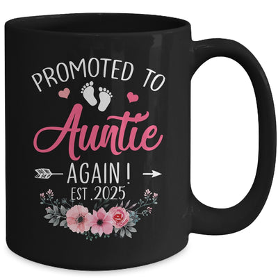 Promoted To Auntie Again Est 2025 Mothers Day Mug | teecentury