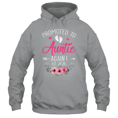Promoted To Auntie Again Est 2026 Mothers Day Shirt & Tank Top | teecentury