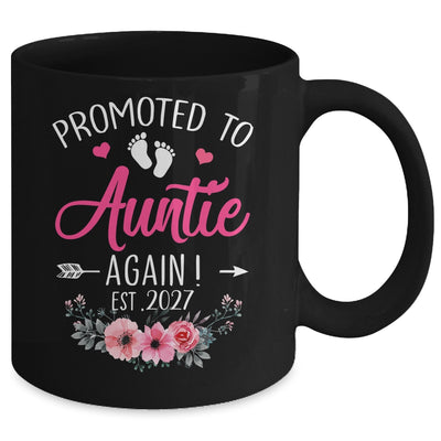 Promoted To Auntie Again Est 2027 Mothers Day Mug | teecentury