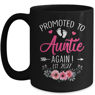 Promoted To Auntie Again Est 2027 Mothers Day Mug | teecentury