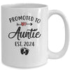 Promoted To Auntie Est 2024 First Time Mothers Day Mug | teecentury