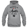 Promoted To Auntie Est 2024 First Time Mothers Day Shirt & Tank Top | teecentury