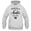 Promoted To Auntie Est 2024 First Time Mothers Day Shirt & Tank Top | teecentury