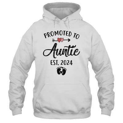 Promoted To Auntie Est 2024 First Time Mothers Day Shirt & Tank Top | teecentury