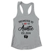 Promoted To Auntie Est 2024 First Time Mothers Day Shirt & Tank Top | teecentury