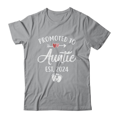 Promoted To Auntie Est 2024 Funny First Time Mothers Day Shirt & Tank Top | teecentury