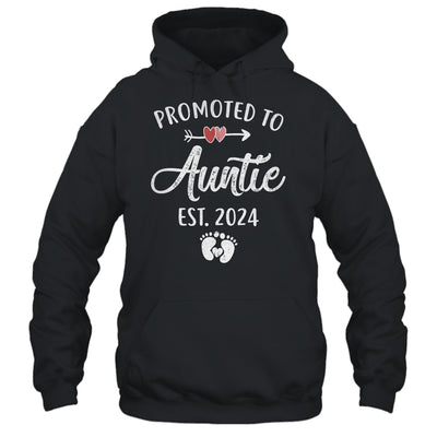 Promoted To Auntie Est 2024 Funny First Time Mothers Day Shirt & Tank Top | teecentury