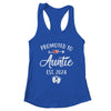 Promoted To Auntie Est 2024 Funny First Time Mothers Day Shirt & Tank Top | teecentury