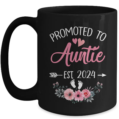 Promoted To Auntie Est 2024 Mothers Day First Time Mug | teecentury