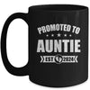 Promoted To Auntie Est 2024 Mothers Day First Time New Mug | teecentury