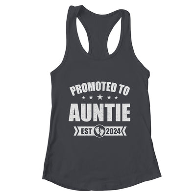 Promoted To Auntie Est 2024 Mothers Day First Time New Shirt & Tank Top | teecentury