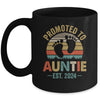 Promoted To Auntie Est 2024 Mothers Day Vintage Mug | teecentury