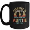 Promoted To Auntie Est 2024 Mothers Day Vintage Mug | teecentury
