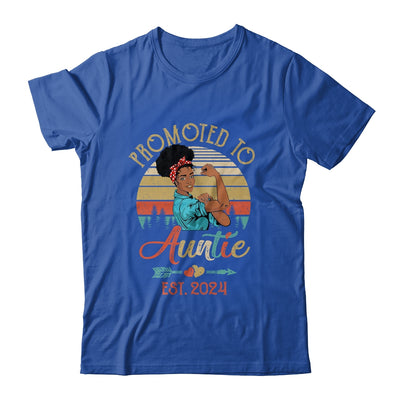 Promoted To Auntie Est 2024 Vintage First Time Auntie Shirt & Tank Top | teecentury
