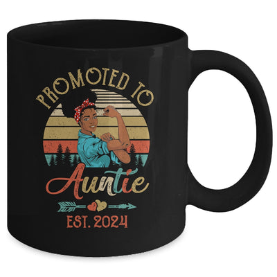 Promoted To Auntie Est 2024 Vintage First Time Auntie Mug | teecentury