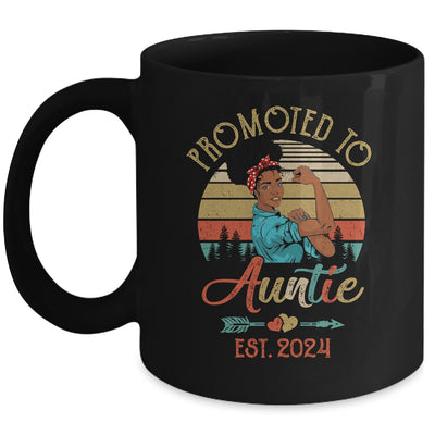 Promoted To Auntie Est 2024 Vintage First Time Auntie Mug | teecentury
