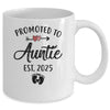 Promoted To Auntie Est 2025 First Time Mothers Day Mug | teecentury