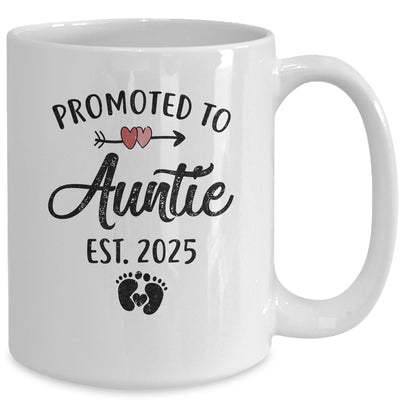 Promoted To Auntie Est 2025 First Time Mothers Day Mug | teecentury