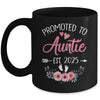 Promoted To Auntie Est 2025 Mothers Day First Time Mug | teecentury