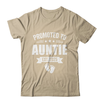 Promoted To Auntie Est 2025 Mothers Day First Time New Shirt & Tank Top | teecentury