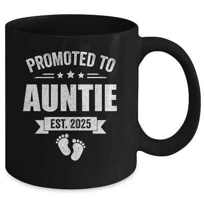 Promoted To Auntie Est 2025 Mothers Day First Time New Mug | teecentury