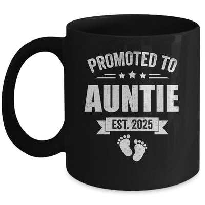 Promoted To Auntie Est 2025 Mothers Day First Time New Mug | teecentury