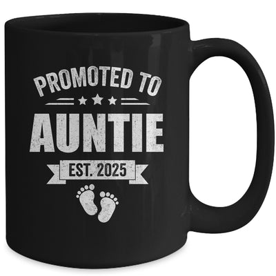 Promoted To Auntie Est 2025 Mothers Day First Time New Mug | teecentury