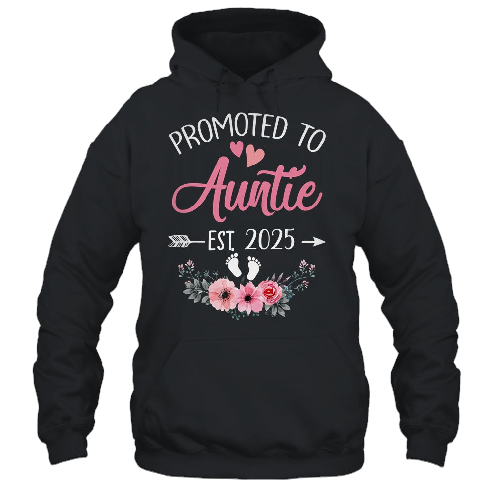 Promoted To Auntie Est 2025 Mothers Day First Time Shirt & Tank Top | teecentury