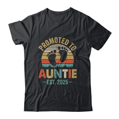 Promoted To Auntie Est 2025 Mothers Day Vintage Shirt & Tank Top | teecentury