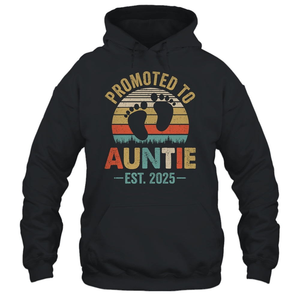 Promoted To Auntie Est 2025 Mothers Day Vintage Shirt & Tank Top | teecentury