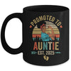 Promoted To Auntie Est 2025 Vintage First Time Auntie Mug | teecentury