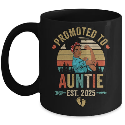 Promoted To Auntie Est 2025 Vintage First Time Auntie Mug | teecentury