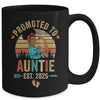 Promoted To Auntie Est 2025 Vintage First Time Auntie Mug | teecentury