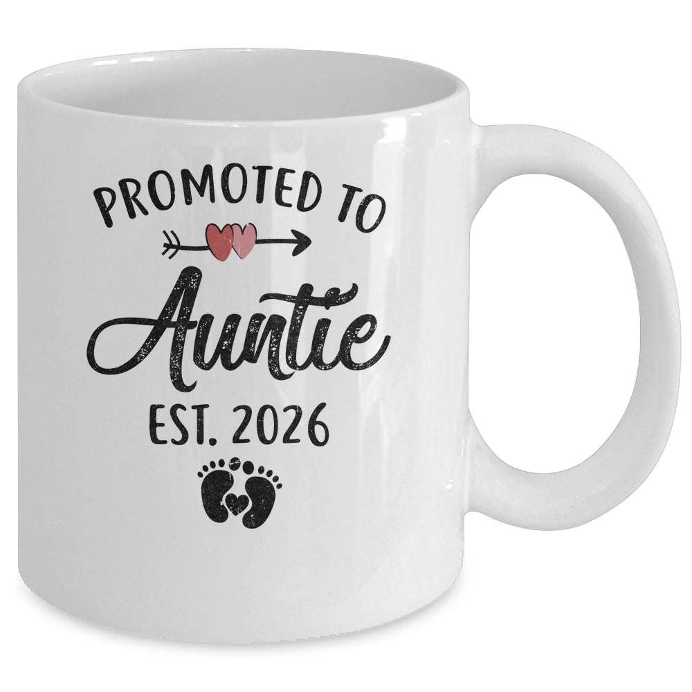 Promoted To Auntie Est 2026 First Time Mothers Day Mug | teecentury