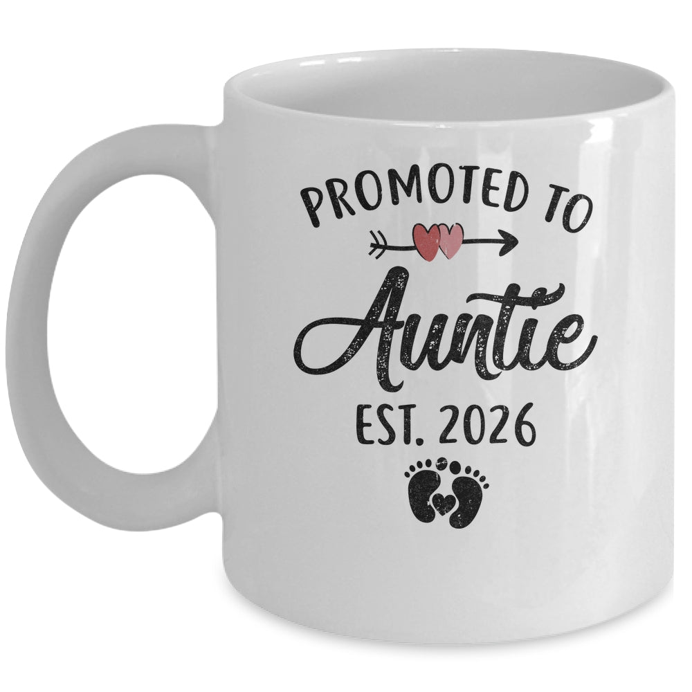 Promoted To Auntie Est 2026 First Time Mothers Day Mug | teecentury