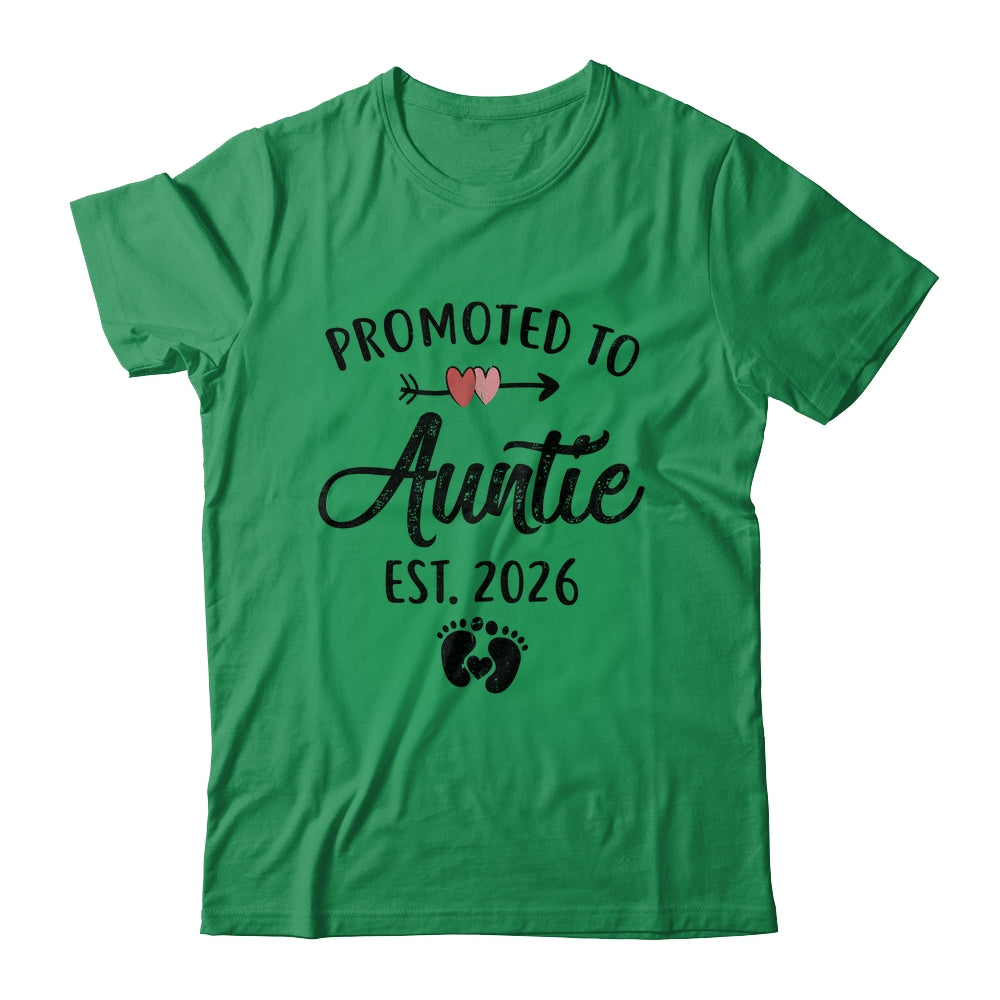 Promoted To Auntie Est 2026 First Time Mothers Day Shirt & Hoodie | teecentury