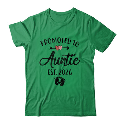 Promoted To Auntie Est 2026 First Time Mothers Day Shirt & Hoodie | teecentury