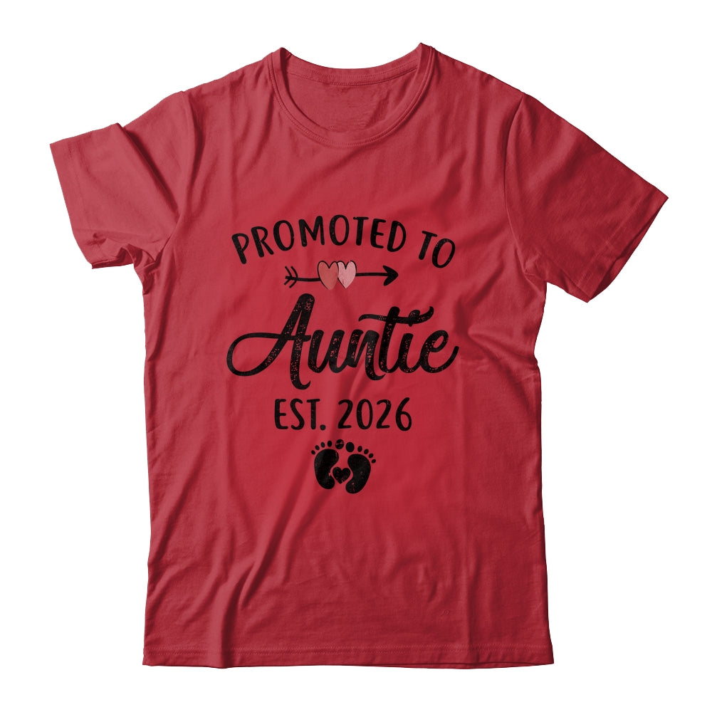 Promoted To Auntie Est 2026 First Time Mothers Day Shirt & Hoodie | teecentury