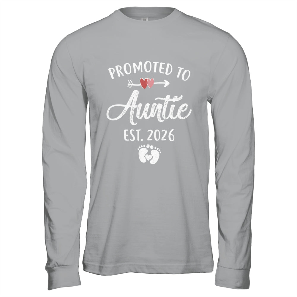 Promoted To Auntie Est 2026 Funny First Time Mothers Day Shirt & Hoodie | teecentury