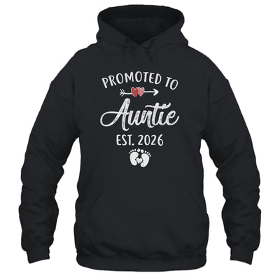 Promoted To Auntie Est 2026 Funny First Time Mothers Day Shirt & Hoodie | teecentury