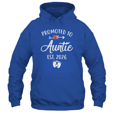 Promoted To Auntie Est 2026 Funny First Time Mothers Day Shirt & Hoodie | teecentury