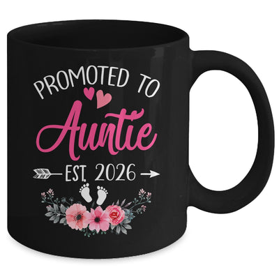 Promoted To Auntie Est 2026 Mothers Day First Time Mug | teecentury