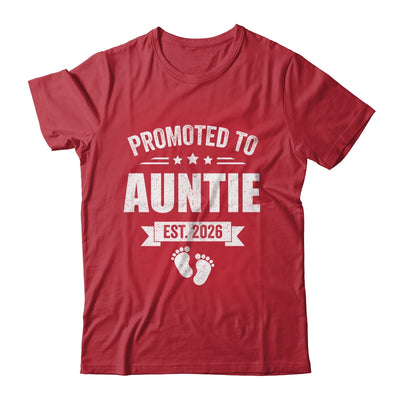 Promoted To Auntie Est 2026 Mothers Day First Time New Shirt & Hoodie | teecentury