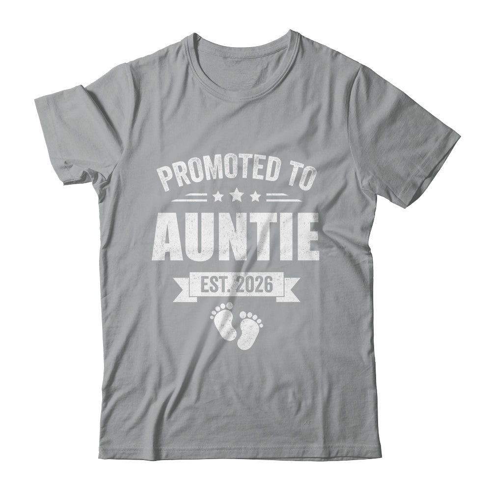Promoted To Auntie Est 2026 Mothers Day First Time New Shirt & Hoodie | teecentury