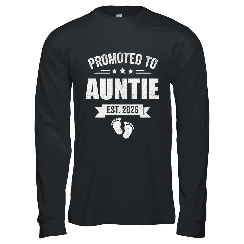Promoted To Auntie Est 2026 Mothers Day First Time New Shirt & Hoodie | teecentury