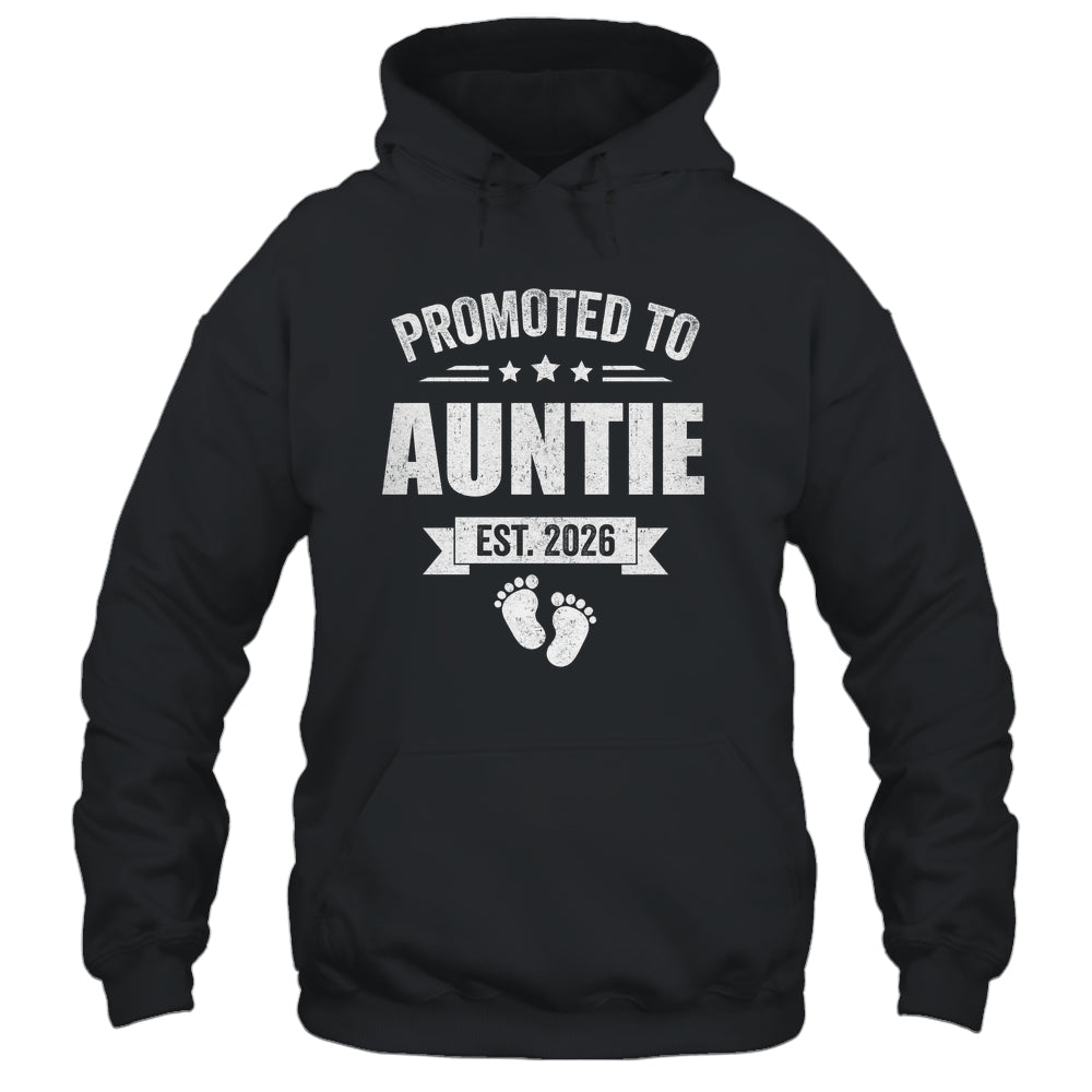 Promoted To Auntie Est 2026 Mothers Day First Time New Shirt & Hoodie | teecentury