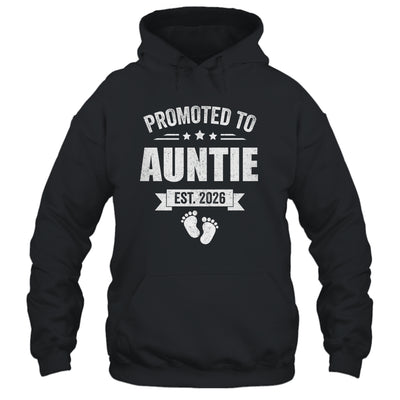 Promoted To Auntie Est 2026 Mothers Day First Time New Shirt & Hoodie | teecentury