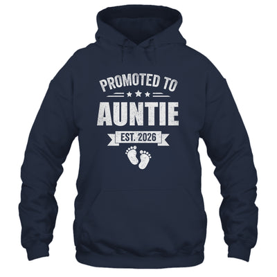 Promoted To Auntie Est 2026 Mothers Day First Time New Shirt & Hoodie | teecentury