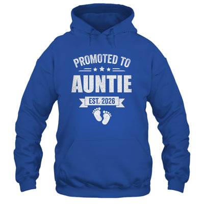 Promoted To Auntie Est 2026 Mothers Day First Time New Shirt & Hoodie | teecentury