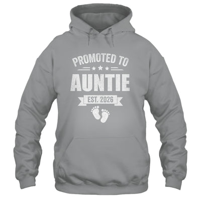 Promoted To Auntie Est 2026 Mothers Day First Time New Shirt & Hoodie | teecentury